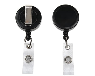 Heavy Duty Badge Reel with Belt Clip & Reinforced Vinyl Strap (100 pcs) 