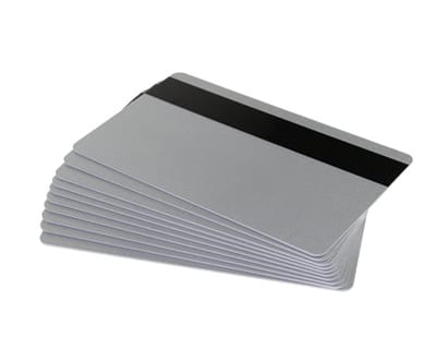 Silver 760 micron PVC cards